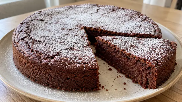 Talianska čokoládovo-mandľová torta bez múky (Torta Caprese)
